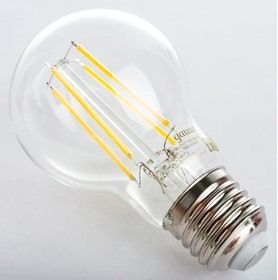 Фото 1/10 Лампа Filament А60 12W 1250lm 4100К Е27 LED 1/10/40 102902212