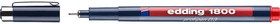 Капиллярная ручка-фломастер для черчения круглый наконечник, 0.3 мм, красный E-1800-0.3#2
