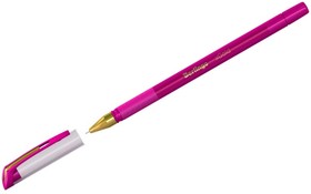 Шариковая ручка xGold розовая, 0.7 мм, игольчатый стержень, грип CBp_07505