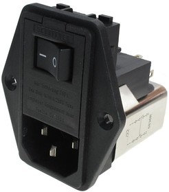 FN389B-6-22, AC Power Entry Modules FUSE SWITCH 6A