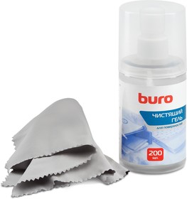 Фото 1/2 Чистящий набор (салфетки + гель) Buro BU-Gsurface для поверхностей 200мл