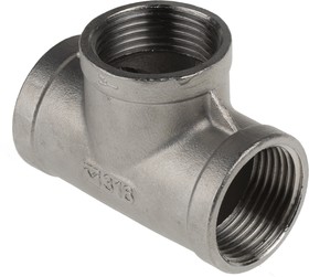 Фото 1/5 Stainless Steel Pipe Fitting, Tee Circular Tee, Female G 1in x Female G 1in x Female G 1in
