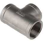 Stainless Steel Pipe Fitting, Tee Circular Tee, Female G 1in x Female G 1in x ...