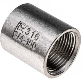 Фото 1/4 Stainless Steel Pipe Fitting Socket, Female G 3/4in x Female G 3/4in