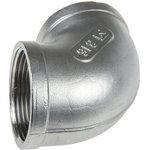 Stainless Steel Pipe Fitting, 90° Circular Elbow, Female G 1-1/4in x Female G 1-1/4in