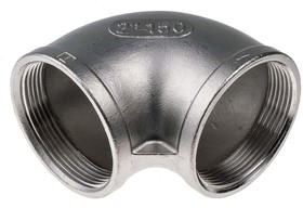 Фото 1/4 Stainless Steel Pipe Fitting, 90° Circular Elbow, Female G 2in x Female G 2in