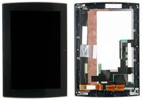 Дисплей (экран) в сборе с тачскрином для планшетов Asus EeePad Silder SL101 черный