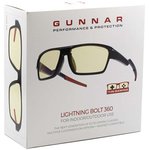 Очки для компьютера (для геймеров) GUNNAR Lightning Bolt 360 LI3-00101, Onyx