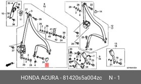 НАКЛАДКА ПЛАСТИКОВАЯ 81420S5A004ZC