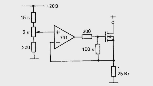 стабилизатор напряжения на полевом транзисторе
