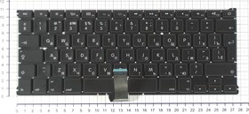 Фото 1/2 Клавиатура для ноутбука Apple MacBook A1369 черная с подсветкой, большой ENTER