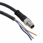 120086-8632, Sensor Cables / Actuator Cables NC M8 3P KnHxNt MALE STR WSOR 2M