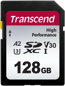 Фото 1/3 Карта памяти Transcend 128GB SD Card UHS-I U3 A2