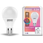 Умная лампа GAUSS Smart Home E27 RGB 8.5Вт 806lm Wi-Fi [1170112]