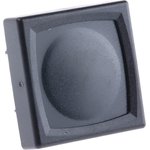 1241.1102.7097, IP65 Black Button Tactile Switch, SPST 80 mA