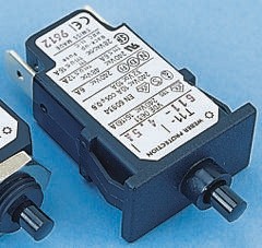 4400.0025, Thermal Circuit Breaker - T11 Single Pole 240V ac Voltage Rating, 4A Current Rating