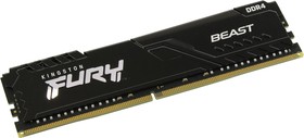 Фото 1/3 DDR 4 DIMM 16Gb PC25600, 3200Mhz, Kingston FURY Beast Black CL16 (KF432C16BB/16) (retail)