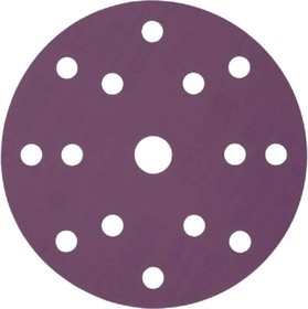Круг шлифовальный Purple PP627 (150 мм; 15 отверстий; Р500; 100 шт) PP627.150.15.0500