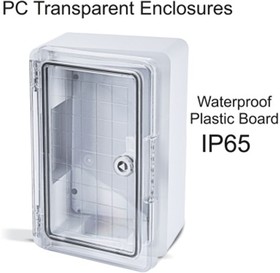 Фото 1/3 50002807 пластиковый водонепроницаемый шкаф, прозрачная дверь 400x600x200 Transparent METE