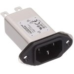 FN9233UF2-6-06, Filtered IEC Power Entry Module, IEC C14, General Purpose, 6 А ...