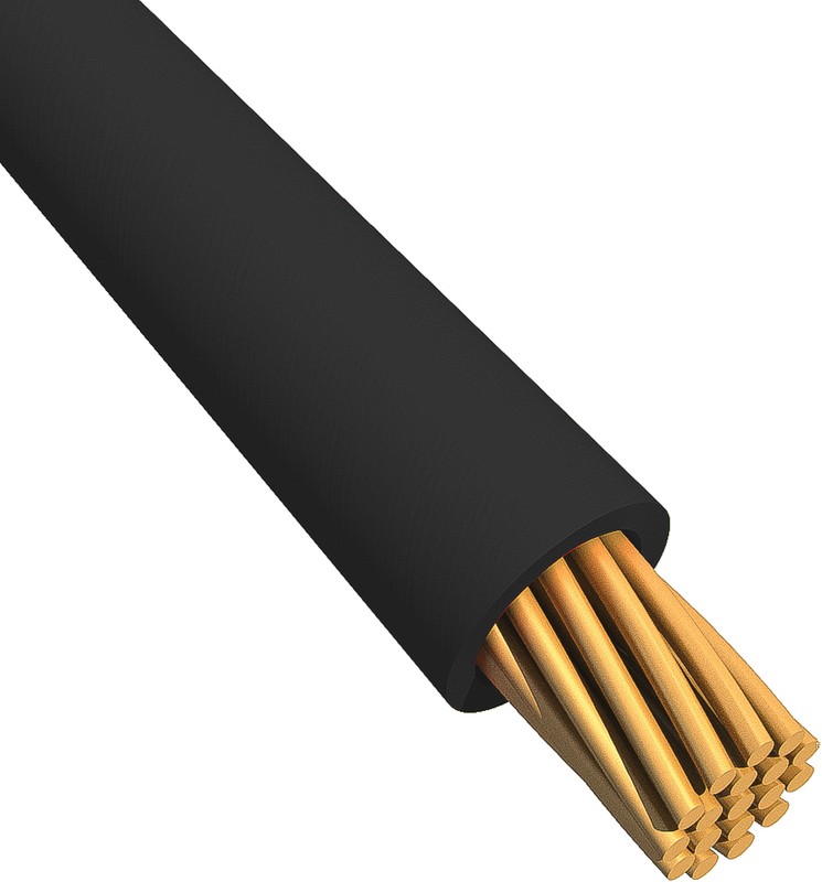 6715S BK005, EcoWire Series Black 0.75 mm² Hook Up Wire, 18 AWG, 1/0.82 mm,  30m, MPPE Insulation, Alpha Wire