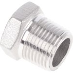 Stainless Steel Pipe Fitting Hexagon Plug, Male R 3/8in