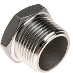 Stainless Steel Pipe Fitting Hexagon Plug, Male R 3/4in