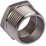 Stainless Steel Pipe Fitting Hexagon Bush, Male R 1in x Female G 3/4in