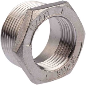 Фото 1/3 Stainless Steel Pipe Fitting Hexagon Bush, Male R 1-1/4in x Female G 1in