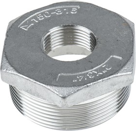 Фото 1/3 Stainless Steel Pipe Fitting Hexagon Bush, Male R 2in x Female G 3/4in