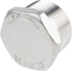 Фото 1/3 Stainless Steel Pipe Fitting Hexagon Plug, Male R 1-1/4in