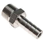 Stainless Steel Pipe Fitting, Straight Hexagon Hose Nipple, Male R 1/2in x Male