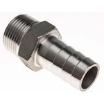 Stainless Steel Pipe Fitting, Straight Hexagon Hose Nipple, Male R 3/4in x Male