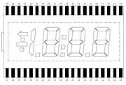 LCD-S3X1C50TR/C, LCD Numeric Display Modules .5" 3.5 Digit TN REF