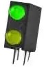 SSF-LXH240GYD, LED Circuit Board Indicator - 2 High - Green (x 1)/ Yellow (x 1) - 2.1V - 3mm, T-1 Lens Size - Round with Domed T ...