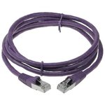 Патч-корд ACD-LPS6AZ-10P Cat6a SSTP 26AWG 4Pair, CU, LSZH, Пурпурный, 1м