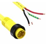 1300060991, Sensor Cables / Actuator Cables MALE 3' 16/4 PVC