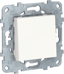 Фото 1/2 Schneider Electric Unica New Бел Выключатель 1-клавишный, сх. 1, 10 AX, 250В