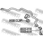 0323-019, 0323019_тяга стабилизатора !переднего правая\ Honda Accord 03