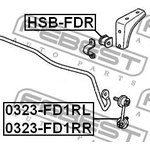 0323-FD1RR, 0323FD1RR_тяга стабилизатора заднего правая!\ Honda Civic ...