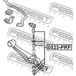 0323-PRF, 0323PRF_тяга стабилизатора переднего!\ Honda Prelude BB all 92-96