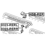 0323-RERL, 0323RERL_тяга стабилизатора заднего левая!\ Honda CR-V 2.0-2.2 07