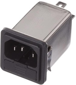 FN9260S-4-06-20, Filtered IEC Power Entry Module, IEC C14, General Purpose, 4 А, 250 В AC, 2-Pole Fuse Holder