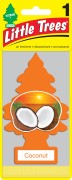 U1P-10317-RUSS, U1P-10317-RUSS_ ароматизатор подвесной! картон ёлочка 'Кокос' (Coconut)\