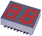 LDD-HTC514RI, Display Segmented Panel 2DIGIT 16LED Red CC 18-Pin DIP Module
