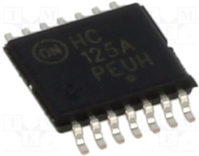 MC74HC125ADTG, IC: digital; 3-state,buffer; Ch: 4; IN: 2; CMOS; SMD; TSSOP14; HC; tube
