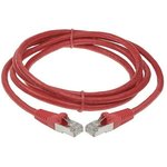 Патч-корд ACD-LPS6AZ-10C Cat6a SSTP 26AWG 4Pair, CU, LSZH, Вишневый, 1м