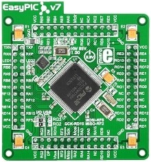MIKROE-1206, Дочерняя карта, EasyPIC Fusion™ v7, поддержка dsPIC33/PIC24 и PIC32, программатор mikroProg™