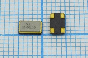 Резонатор кварцевый 12.8МГц в корпусе SMD 5x3.2мм, под нагрузку 10пФ; 12800 \SMD05032C4\10\ 10\ 30/-40~85C\SMD0503(4P)