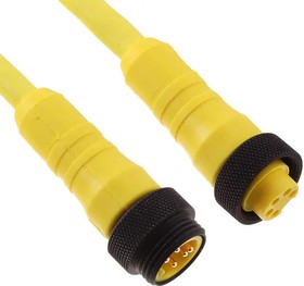 RSRK 50-877/15M, SENSOR CORD, 5P 7/8" PLUG-RCPT, 16.4